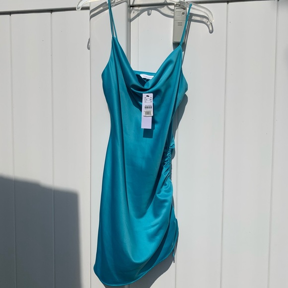 Topshop Silk Mini Dress - Picture 2 of 8